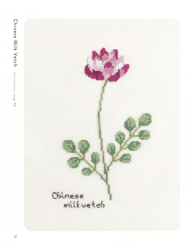Cross Stitch Wildflowers and Grasses, 32 progetti di ricamo a tema botanico Search Press - 8