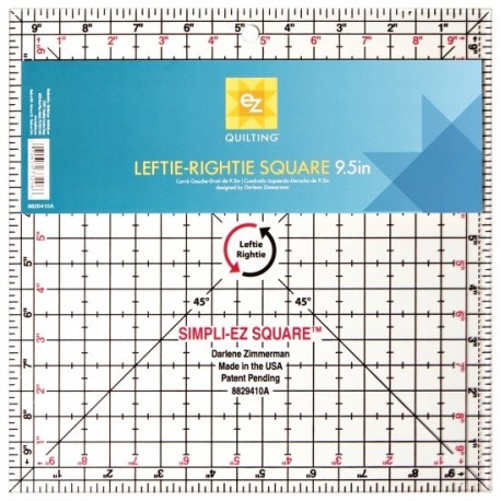 Ez Quilting Leftie-Rightie Square - 9,5 inch - Squadra Patchwork EZ Quilting - 1