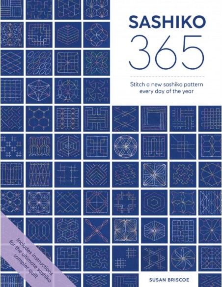 Sashiko 365, Stitch a new sashiko pattern every day of the year by Susan Briscoe Search Press - 1