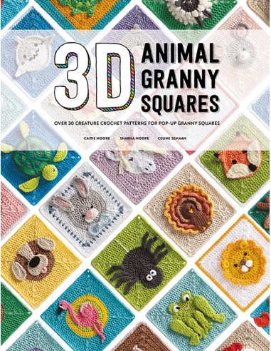 3D Animal Granny Squares, Over 30 creature crochet patterns for pop-up granny squares by Celine Semaan & Sharna Moore Search Pre
